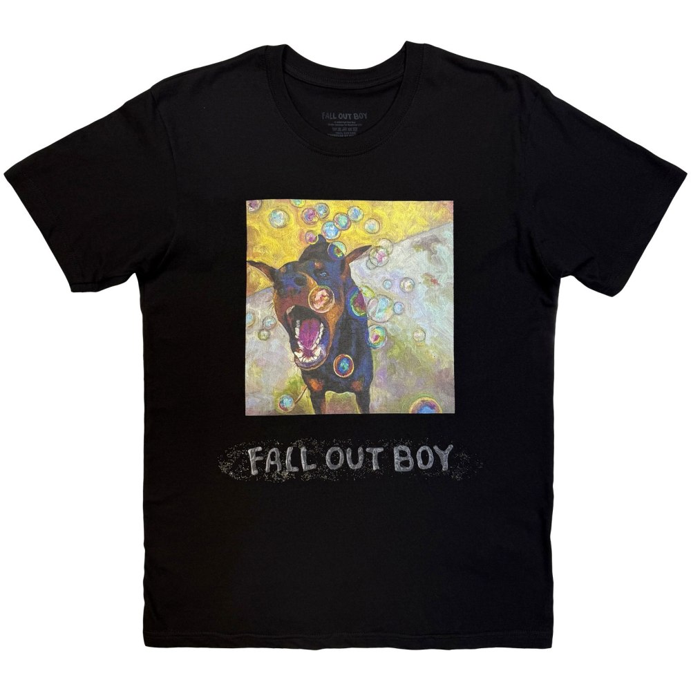 Fall Out Boy - Dog Painting Heren Tshirt - Zwart